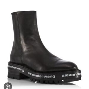 Alexander Wang Sanford platform Chelsea boot in black